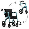Produktbild: Rollz Motion 2.1 Small Rollator/Rollstuhl island blue