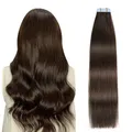 Produktbild: Tape Extensions EchthaarInvisible Tape in Extensions Echthaar Seidig Gerade R...