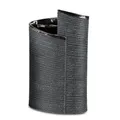 Produktbild: Vase 14x22 cm Anthrazit-Silber Keramik Tischvase formano 757036 Blumenvase