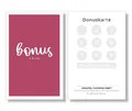 Produktbild: Frank Paperman | 125x Bonuskarte für Kunden in Magenta | Visitenkartenformat | 10er Bonus Treuekarten zum Abstempeln | Stempelkarten | pink loyalty card