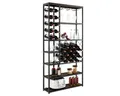 Produktbild: COSTWAY Weinregal, stehend, Metall, für 27 Flaschen, mit Glashaltern & Regal