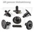 Produktbild: 20x Kunststoff Spreizniete Befestigung Clips Audi A2 A4 A5 A8 Q3 Q5 4D0807300