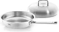 Produktbild: Fissler Bratpfanne Original-Profi Collection® Pfanne 28cm mit Hochraumdeckel, Edelstahl 18/10 (1-tlg), Kaltmetallgriffe,Mess-Skala (L),cookstar Allherdboden, Made in Germany