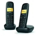 Produktbild: Festnetztelefon Gigaset A170 Duo Schwarz Wireless (2 uds) - Schwarz