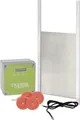Produktbild: KERBL Hühnerklappe 220 x 300 mm Set mit Steuerung und Schienen für Geflügelställe, 70547 1814641