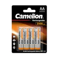 Produktbild: Camelion 17025406 - Ni-MH Rechargable Batterien AA / HR6, 4 Stück, Kapazität 2500 mAh, wiederaufladbar, leistungsstarke Einwegbatterien für elektronische Geräte zur optimalen Energieversorgung