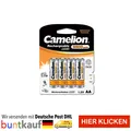 Produktbild: Camelion Akku 4 Stück AA LR6 2500mAh Ni-MH Accu inkl. Aufbewahrungsbox