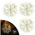 Produktbild: Weihnachtsdekoration Goldstern 45 cm 3er Set mit 120 LED warmweiß Timer-Funktion LED-Weihnachtsstern
