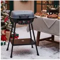 Produktbild: Royal Gourmet Gasgrill 2- Brenner Gasgrill, 5 kW Standrrill, Grillwagen für Camping, 2-in-1-Funktionalität, Zwei 2,5 kW Edelstahlbrenner grau|schwarz