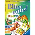 Produktbild: Ravensburger - 20760 Elfer Raus! Junior - Gesellschaftsspiel für 2-6 Spieler, Spiel ab 6 Jahren für Kinder und Erwachsene, Zahlenraum 1-21