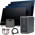 Produktbild: SUNNIVA Balkonkraftwerk 2000W mit Marstek B2500-D 2,24kWh Solarspeicher Wechselrichter inkl.5m Kabel 4x 500W Solarmodule Bifazial Fullblack Glas-Glas