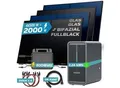 Produktbild: SUNNIVA® 2000W Balkonkraftwerk mit 2,24 kWh Speicher MARSTEK B2500-D, BIFAZIAL FULLBLACK komplett Steckdose, PV Solaranlage Komplettset mit Solarspeicher, 4x 500W N-Type Glas-Glas Bifacial Module
