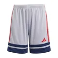 Produktbild: Adidas Unisex Kinder SQUADRA25 Short Kids, Glory Grey/Team Navy Blue 2/Pure Ruby, 5-6 Years