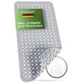 Produktbild: SilverRack Badewannenmatte 88x40 cm (Grau RAUTEN) - Antirutschmatte Badewanne BPA frei für Kinder und Babys - Duschmatte schimmelresistent & maschinenwaschbar - Badematte rutschfest