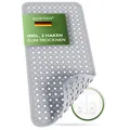 Produktbild: Badewannenmatte 88x40 cm Grau RAUTEN - Antirutschmatte Badewanne BPA frei für...