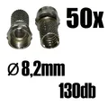 Produktbild: 50x Fstecker 8,2mm für SAT-Kabel bis 120db