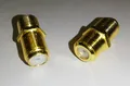Produktbild: 20x F-Adapter F-Verbinder für SAT-Kabel - Coax - mit Sechskant vergoldet