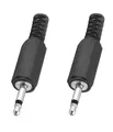 Produktbild: 2x Klinkenstecker 3,5mm - Kopfhörer Stecker MONO
