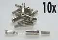 Produktbild: 10x Klinkenkupplung 3,5mm . STEREO . Klinken Kupplungen . zum Löten . Metall