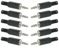 Produktbild: 10x Klinkenstecker 3,5 stereo Klinke Klinken Stecker zum Löten