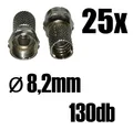 Produktbild: 25x Fstecker 8,2mm für SAT-Kabel bis 130db
