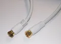 Produktbild: SAT Anchlusskabel mit 2x F-Stecker - vergoldet - geschirmt digital - 5m weiss