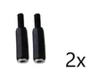 Produktbild: 2x Klinkenkupplung 3,5mm . STEREO . Klinken Kupplungen . zum Löten