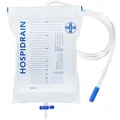 Produktbild: AIESI® Urinbeutel 2000 ml 120 cm schlauch mit Ablaufventil (T) und Anti-Reflux Ventil HOSPIDRAIN (Packung mit 25 stück)