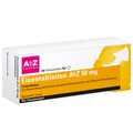 Produktbild: Eisentabletten AbZ 50 mg Filmtabletten zum Ausgleich eines Eisenmangels