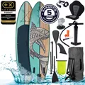 Produktbild: BRAST® SUP Board Shark | Aufblasbares Stand up Paddle Set | 320x81x15cm