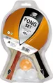 Produktbild: Sunflex Tischtennisschläger Set Pong - 2 Trainingsschlägern, Noppen innen mit 1,0mm Schwamm + 3 Bälle