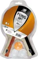 Produktbild: Sunflex Tischtennisschläger Set Pong - 2 Trainingsschlägern, Noppen innen mit 1,0mm Schwamm +