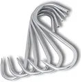 Produktbild: TronicXL Premium S-Haken EDELSTAHL 180mm x 8mm Fleischhaken Fleischerhaken Metzgerhaken Räucherhaken Edelstahlhaken Metzgerei Metzger Fleischer rostfrei Metall Wildhaken Fleischerei (10 Stück)