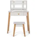 Produktbild: MAMAMEMO 2tlg. Set: Kinderschminktisch in Weiß