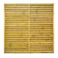 Produktbild: GartenLand Zaun Jalousien Rahmenzaun Linz 180x180 cm Fichte – Kesseldruckimprägniert, (Set, Ohne Pfosten, 180x180 cm)