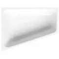 Produktbild: BetteSpace L Eck-Badewanne, 170x130cm, 1132, 1 Rückenschräge, weiß, Einbau links, 1132-000Plus, Farbe: Weiß mit Glasur Plus