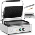 Produktbild: Royal Catering - Kontaktgrill Elektrogrill Elektrogriller geriffelt, glatt 2.200 w