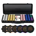 Produktbild: SLOWPLAY Nash Clay-Poker-Set, 14 g/40 mm Chips für Texas Hold’em