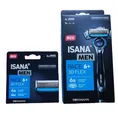 Produktbild: ISANA MEN Pace 6+ Rasierer mit 3D Flex-Kopf + 4 Ersatzklingen