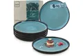 Produktbild: SÄNGER Teller Vigo, (6 St), Dessertteller Set, Steingut, Handmade, Blau-Schwarz, VALUE COLLECTION