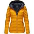 Produktbild: Marikoo Damen Steppjacke – Asraa, leicht mit Kapuze & Kontrastfutter