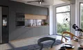 Produktbild: Moderne Küche Zeile Küchen Schrank Design Möbel Maßfertigung Küchenzeile Grau