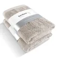 Produktbild: Premium Duschtuch 2er-Set 70 x 140 cm Sandgrau – Große weiche & saugstarke Du...
