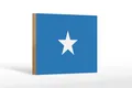 Produktbild: Femer GmbH Holzbild Flagge Somalias 18x12 cm Flag of Somalia, Flaggen (1 St), Glatte Holzfaserplatte (MDF), vorn beschichtet