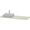 Produktbild: Duravit XSquare Konsole XS060HL6060 160x55cm, mit 1 Ausschnitt, links, Taupe seidenmatt