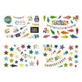 Produktbild: Oblique Unique® Schuleinführung Aufkleber Set Endlich Schulkind Schul Sticker Einschulung Deko Kinder Lernen Bunt