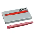 Produktbild: LAMY T10 Tintenpatronen mit großem Tintenvorrat - geeignet für alle Lamy Patronenfüllhaltermodelle - Inhalt 1,25ml je Patrone - 5 Stück pro Päckchen - Tintenfarbe rot