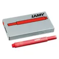 Produktbild: 5x LAMY Tintenpatronen T10 825 ROT für Füller Füllhalter Safari Al Star usw