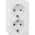 Produktbild: REV 2fach Komplett Steckdose Weiss 0510071777 (0510071777)