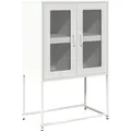 Produktbild: vidaXL Highboard Weiß 68x39x107 cm Stahl 853379
